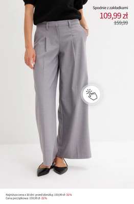 Spodnie z zakładkami