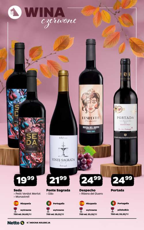 Netto - gazetka promocyjna Mocna Kolekcja - Wina  do soboty 08.11 - strona 6 Netto - gazetka promocyjna Mocna Kolekcja - Wina  do soboty 08.11 - strona 6