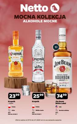 Netto - gazetka promocyjna Mocna Kolekcja - Alkohole Mocne  do soboty 08.11