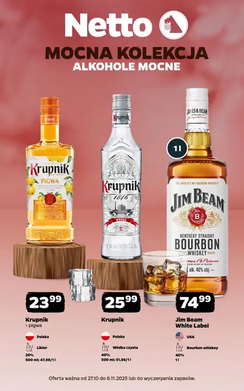 Netto - gazetka promocyjna Mocna Kolekcja - Alkohole Mocne  