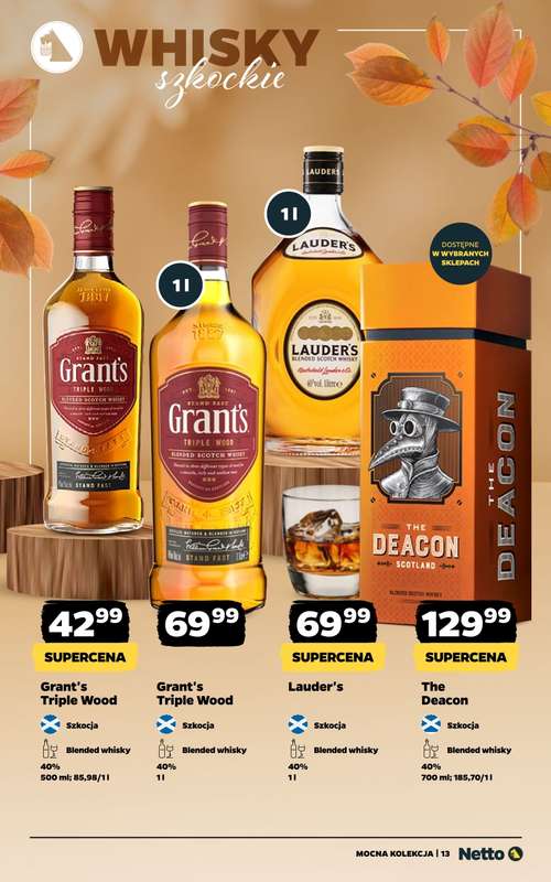 Netto - gazetka promocyjna Mocna Kolekcja - Alkohole Mocne  do soboty 08.11 - strona 13 Netto - gazetka promocyjna Mocna Kolekcja - Alkohole Mocne  do soboty 08.11 - strona 13