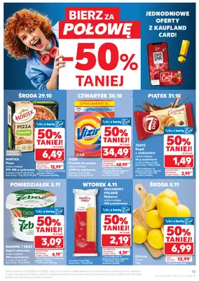 Kaufland - gazetka promocyjna Oferta Kaufland od środy 29.10 do środy 05.11 - strona 13 Kaufland - gazetka promocyjna Oferta Kaufland od środy 29.10 do środy 05.11 - strona 13