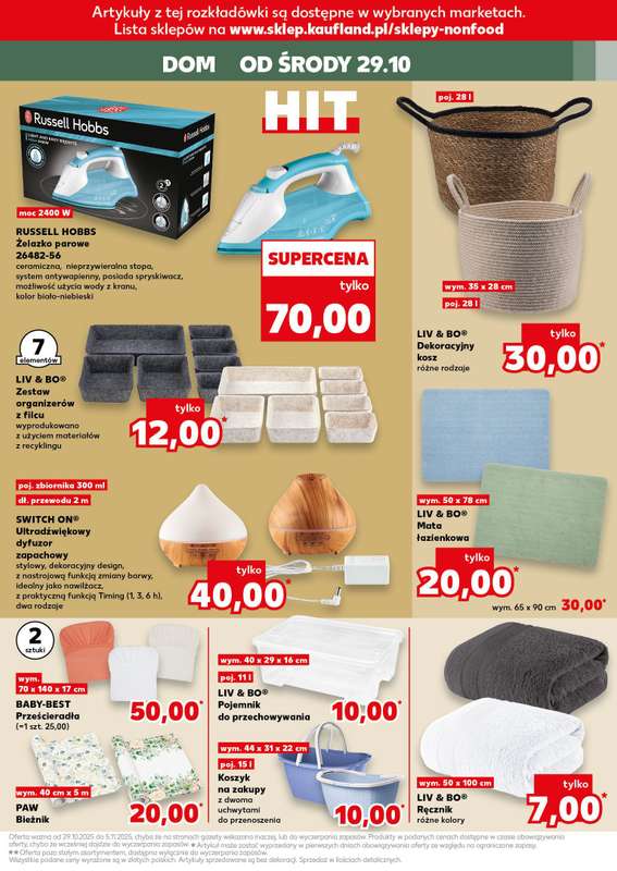Kaufland - gazetka promocyjna Oferta Kaufland - Non Food od 艣rody 29.10 do 艣rody 05.11 - strona 11 Kaufland - gazetka promocyjna Oferta Kaufland - Non Food od 艣rody 29.10 do 艣rody 05.11 - strona 11