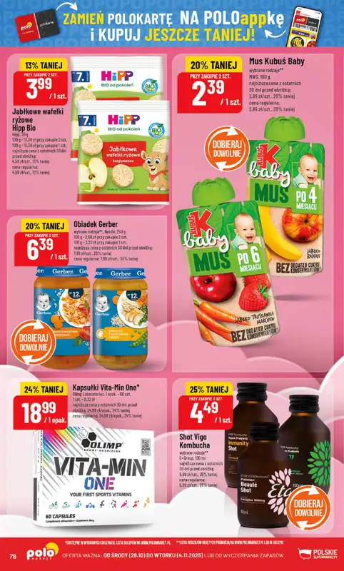POLOmarket - gazetka promocyjna Gazetka od środy 29.10 do wtorku 04.11 - strona 78