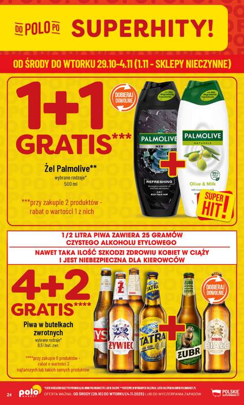 POLOmarket - gazetka promocyjna Gazetka od środy 29.10 do wtorku 04.11 - strona 24 POLOmarket - gazetka promocyjna Gazetka od środy 29.10 do wtorku 04.11 - strona 24