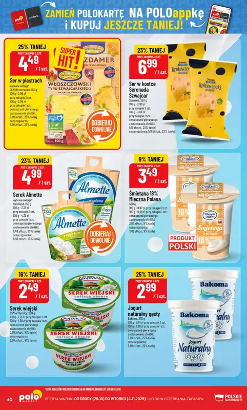 POLOmarket - gazetka promocyjna Gazetka od środy 29.10 do wtorku 04.11 - strona 40
