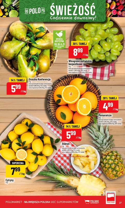 POLOmarket - gazetka promocyjna Gazetka od 艣rody 29.10 do wtorku 04.11 - strona 27 POLOmarket - gazetka promocyjna Gazetka od 艣rody 29.10 do wtorku 04.11 - strona 27