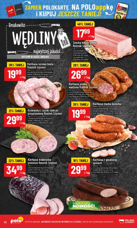 POLOmarket - gazetka promocyjna Gazetka od środy 29.10 do wtorku 04.11 - strona 32