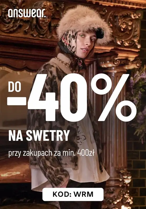 BEST SALE - gazetka promocyjna Answear | Do -40% na swetry od wtorku 28.10 