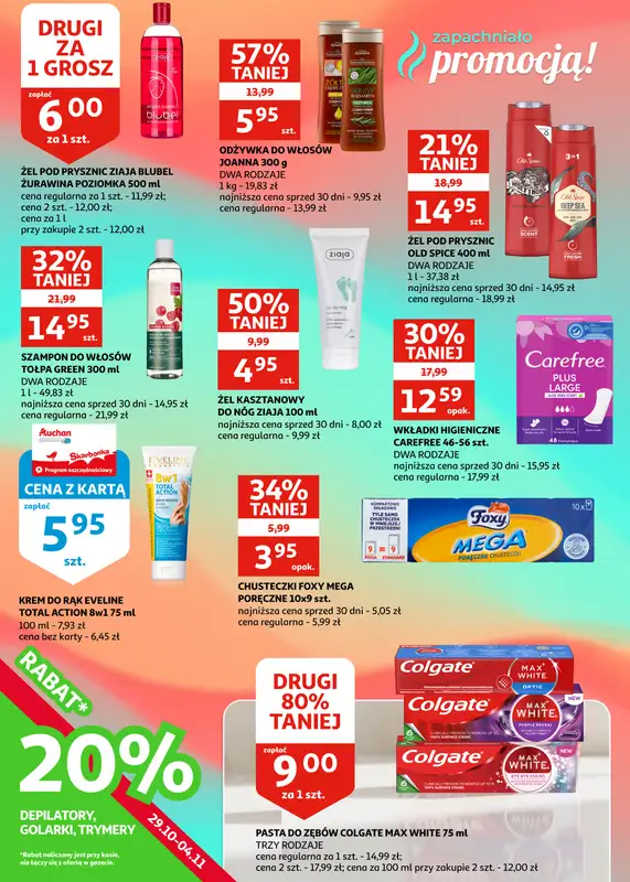 Auchan - gazetka promocyjna Gazetka Racibórz | Ceny spadają na jesień od środy 29.10 do wtorku 04.11 - strona 20