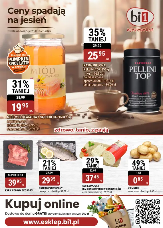 bi1 - gazetka promocyjna Gazetka Bielsko-Biała, Czeladź, Legnica, Wałbrzych od środy 29.10 do wtorku 04.11