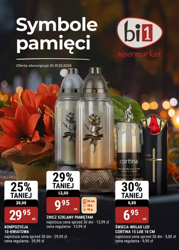 bi1 - gazetka promocyjna Gazetka Szczecin | Symbole pamięci od środy 29.10 do piątku 31.10