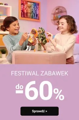 Smyk - gazetka promocyjna Do -60% FESTIWAL ZABAWEK od wtorku 28.10  Smyk - gazetka promocyjna Do -60% FESTIWAL ZABAWEK od wtorku 28.10