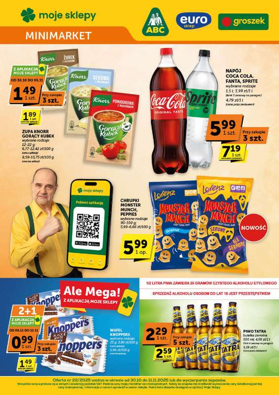 Groszek - gazetka promocyjna Gazetka Minimarket  do wtorku 11.11 Groszek - gazetka promocyjna Gazetka Minimarket  do wtorku 11.11