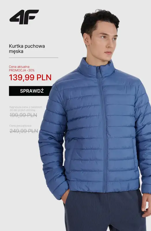 4F - gazetka promocyjna WYPRZEDAŻ: kurtki i bezrękawniki od wtorku 28.10  - strona 8