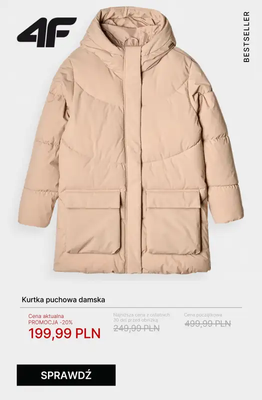 4F - gazetka promocyjna WYPRZEDAŻ: kurtki i bezrękawniki od wtorku 28.10  - strona 6