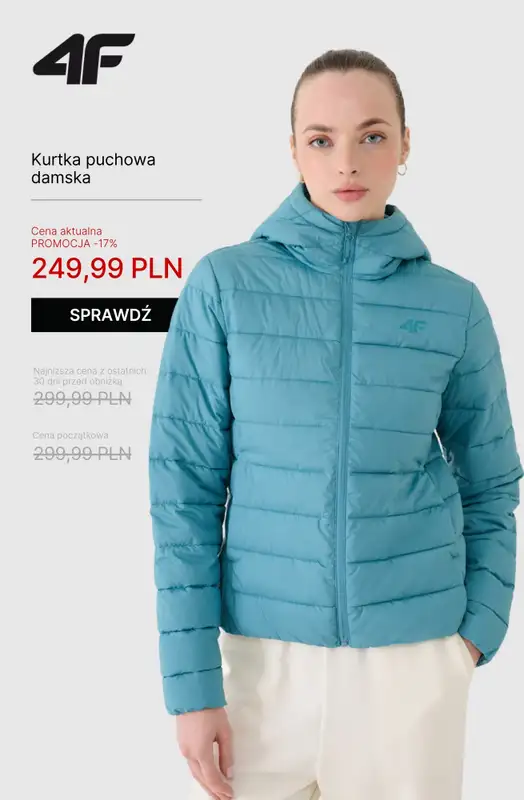 4F - gazetka promocyjna WYPRZEDAŻ: kurtki i bezrękawniki od wtorku 28.10  - strona 10