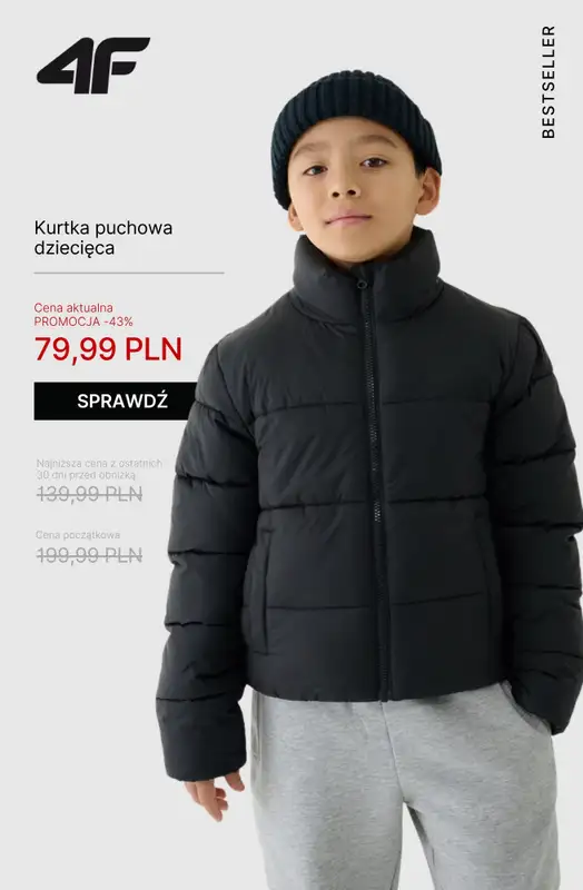 4F - gazetka promocyjna WYPRZEDAŻ: kurtki i bezrękawniki od wtorku 28.10  - strona 14