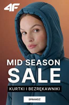 4F - gazetka promocyjna WYPRZEDAŻ: kurtki i bezrękawniki od wtorku 28.10 