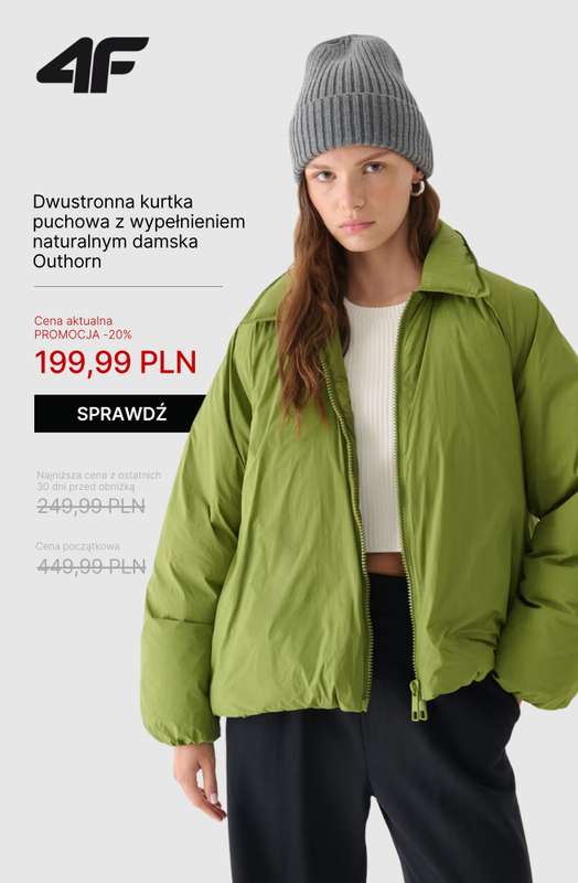 4F - gazetka promocyjna WYPRZEDAŻ: kurtki i bezrękawniki od wtorku 28.10  - strona 2