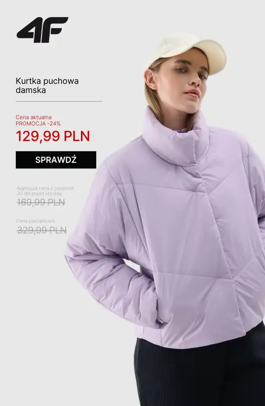 4F - gazetka promocyjna WYPRZEDAŻ: kurtki i bezrękawniki od wtorku 28.10  - strona 4