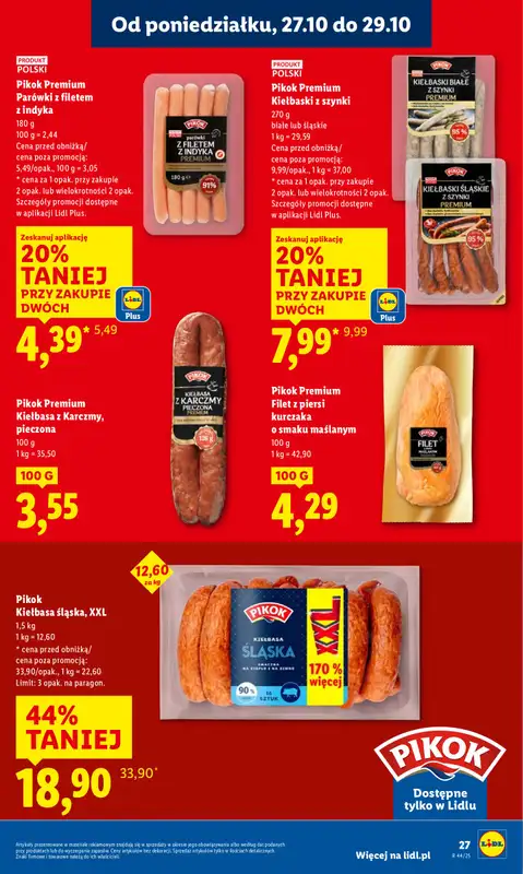 Lidl - gazetka promocyjna Oferta od poniedziałku od poniedziałku 27.10 do środy 29.10 - strona 31