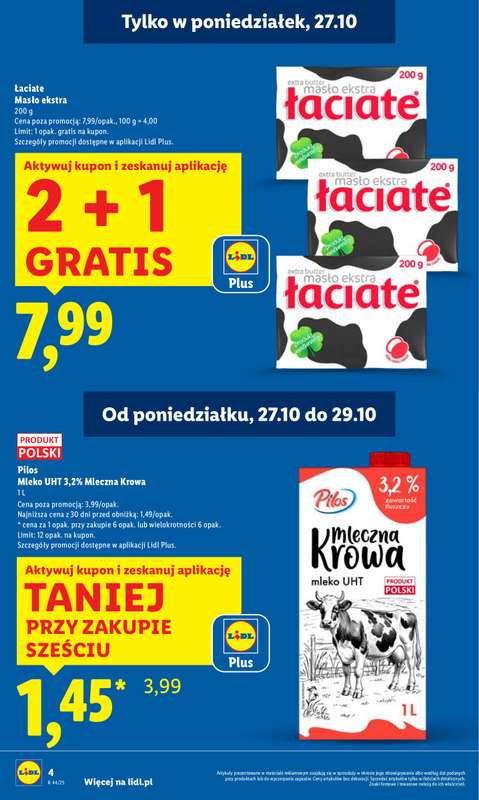 Lidl - gazetka promocyjna Oferta od poniedzia艂ku od poniedzia艂ku 27.10 do 艣rody 29.10 - strona 4 Lidl - gazetka promocyjna Oferta od poniedzia艂ku od poniedzia艂ku 27.10 do 艣rody 29.10 - strona 4
