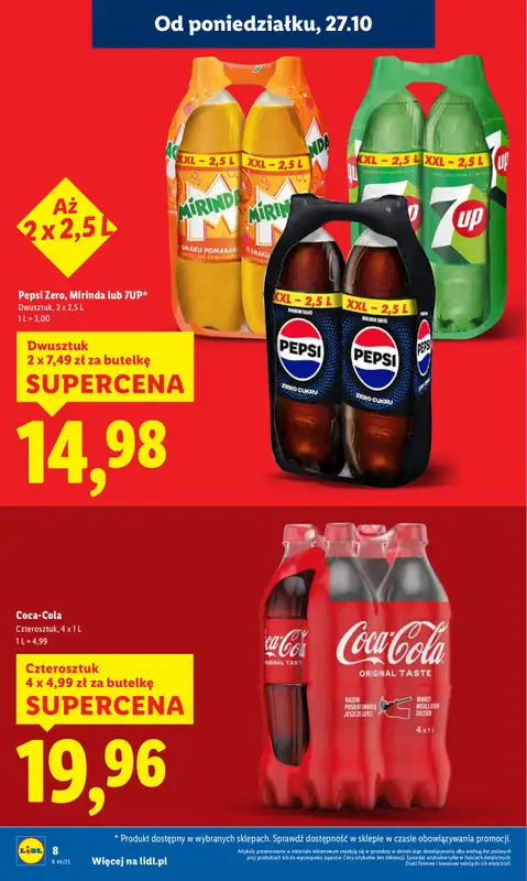 Lidl - gazetka promocyjna Oferta od poniedziałku od poniedziałku 27.10 do środy 29.10 - strona 8