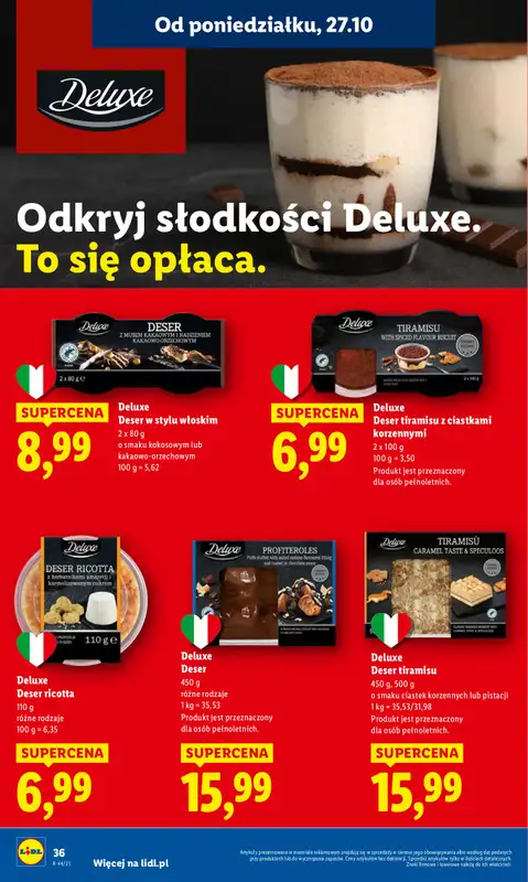 Lidl - gazetka promocyjna Oferta od poniedziałku od poniedziałku 27.10 do środy 29.10 - strona 40