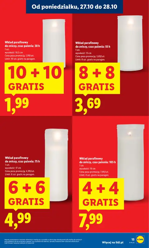 Lidl - gazetka promocyjna Oferta od poniedziałku od poniedziałku 27.10 do środy 29.10 - strona 15