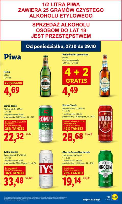 Lidl - gazetka promocyjna Oferta od poniedziałku od poniedziałku 27.10 do środy 29.10 - strona 55