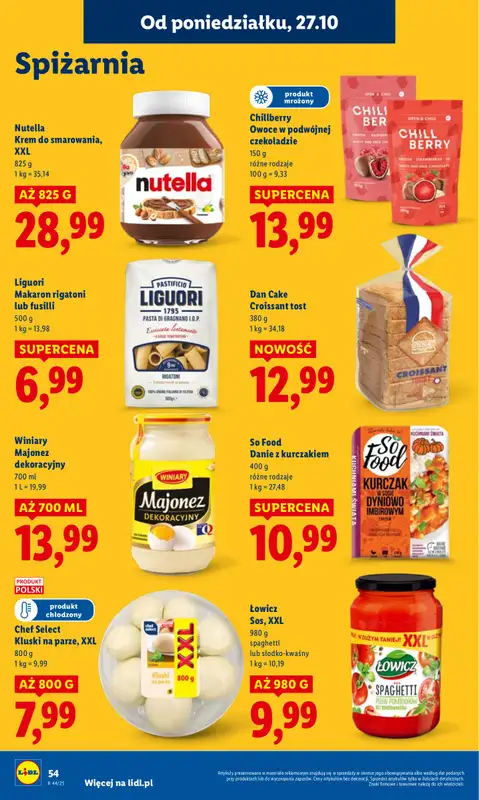 Lidl - gazetka promocyjna Oferta od poniedziałku od poniedziałku 27.10 do środy 29.10 - strona 58