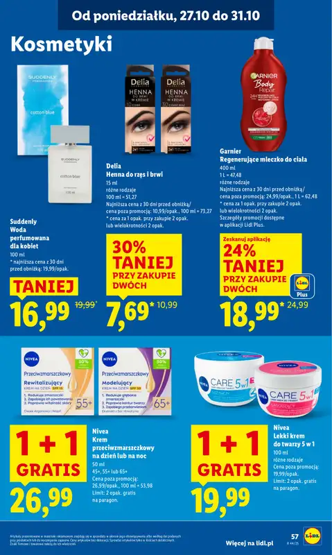 Lidl - gazetka promocyjna Oferta od poniedziałku od poniedziałku 27.10 do środy 29.10 - strona 61