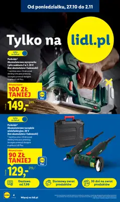 Lidl - gazetka promocyjna Katalog od poniedziałku 27.10 do piątku 31.10 - strona 4 Lidl - gazetka promocyjna Katalog od poniedziałku 27.10 do piątku 31.10 - strona 4