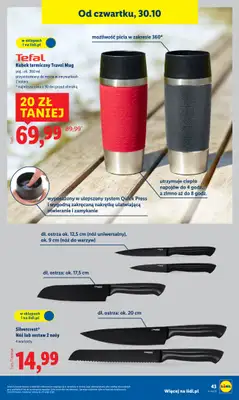 Lidl - gazetka promocyjna Katalog od poniedziałku 27.10 do piątku 31.10 - strona 47 Lidl - gazetka promocyjna Katalog od poniedziałku 27.10 do piątku 31.10 - strona 47