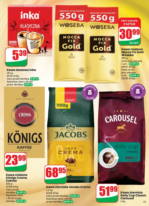 Dino - gazetka promocyjna Gazetka od środy 29.10 do wtorku 04.11 - strona 13