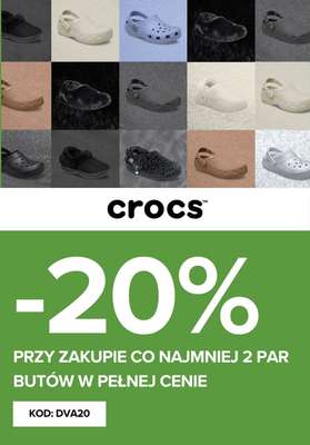 BEST SALE - gazetka promocyjna Crocs | -20% na dwie pary butów od wtorku 28.10 