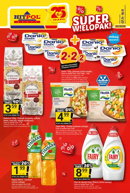 Hitpol - gazetka promocyjna HITY z gazetki promocyjnej! od piątku 07.11 do niedzieli 16.11