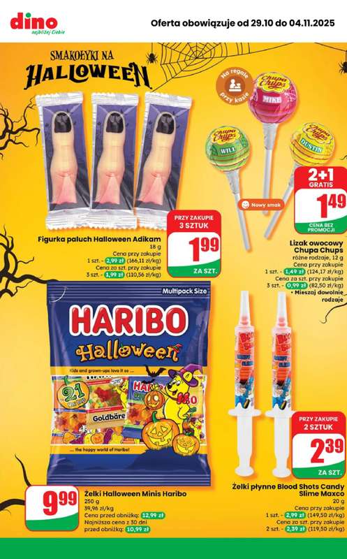 Dino - gazetka promocyjna MEGA promocje! od 艣rody 29.10 do wtorku 04.11 - strona 4 Dino - gazetka promocyjna MEGA promocje! od 艣rody 29.10 do wtorku 04.11 - strona 4
