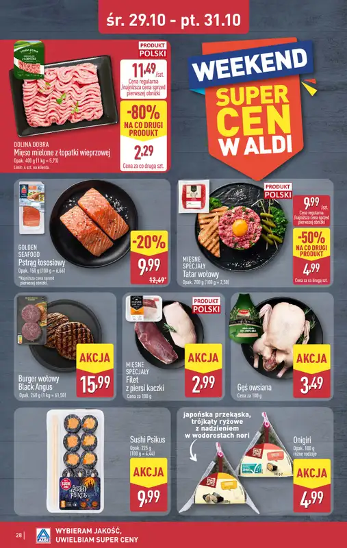 Aldi - gazetka promocyjna GOSTYŃ: WIELKIE OTWARCIE już w środę: 29.10! od środy 29.10 do piątku 31.10 - strona 28