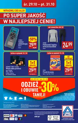 Aldi - gazetka promocyjna GOSTYŃ: WIELKIE OTWARCIE już w środę: 29.10! od środy 29.10 do piątku 31.10 - strona 32 Aldi - gazetka promocyjna GOSTYŃ: WIELKIE OTWARCIE już w środę: 29.10! od środy 29.10 do piątku 31.10 - strona 32