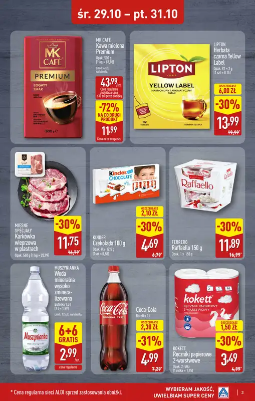 Aldi - gazetka promocyjna GOSTYŃ: WIELKIE OTWARCIE już w środę: 29.10! od środy 29.10 do piątku 31.10 - strona 3