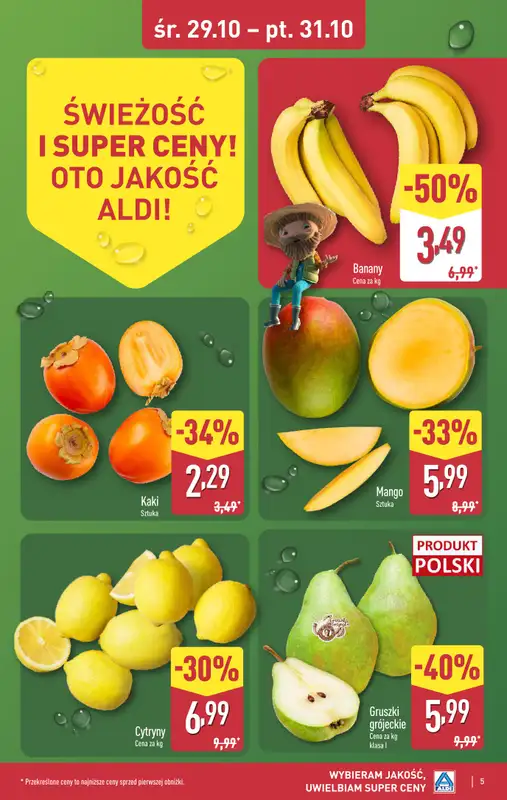 Aldi - gazetka promocyjna GOSTYŃ: WIELKIE OTWARCIE już w środę: 29.10! od środy 29.10 do piątku 31.10 - strona 5