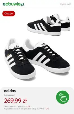 eobuwie.pl - gazetka promocyjna Sneakersy ADIDAS dla niej w promocji – złap okazje! od środy 29.10  - strona 6 eobuwie.pl - gazetka promocyjna Sneakersy ADIDAS dla niej w promocji – złap okazje! od środy 29.10  - strona 6