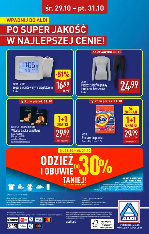 Aldi - gazetka promocyjna SYCÓW: WIELKIE OTWARCIE już w środę: 29.10! od środy 29.10 do piątku 31.10 - strona 32