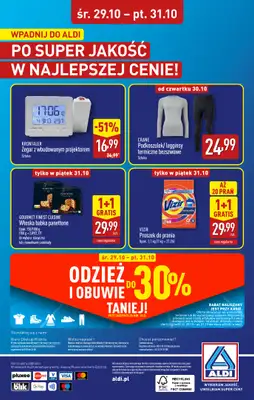 Aldi - gazetka promocyjna SYCÓW: WIELKIE OTWARCIE już w środę: 29.10! od środy 29.10 do piątku 31.10 - strona 32 Aldi - gazetka promocyjna SYCÓW: WIELKIE OTWARCIE już w środę: 29.10! od środy 29.10 do piątku 31.10 - strona 32