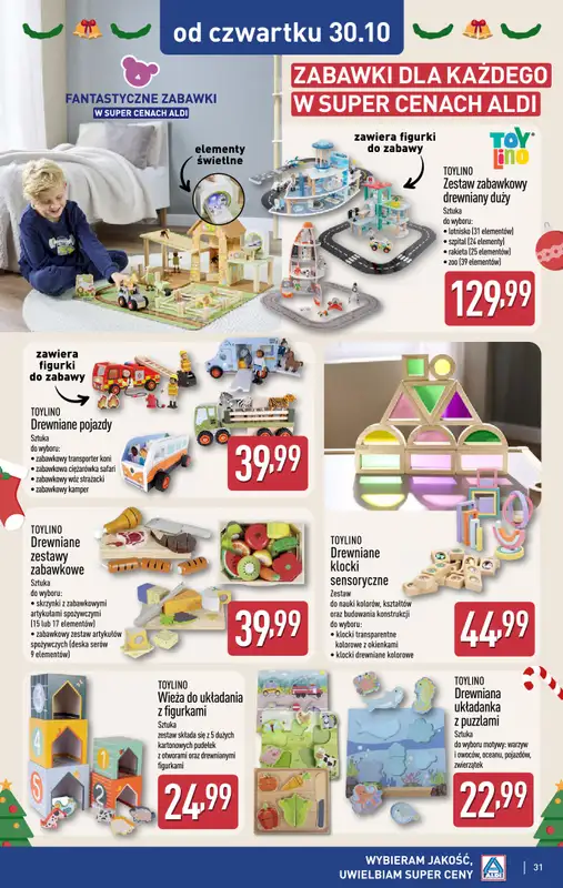 Aldi - gazetka promocyjna SYCÓW: WIELKIE OTWARCIE już w środę: 29.10! od środy 29.10 do piątku 31.10 - strona 31
