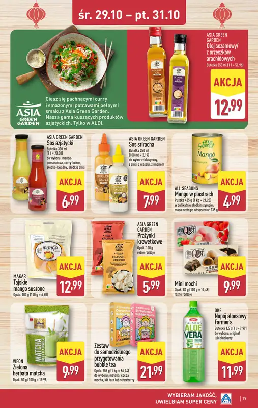 Aldi - gazetka promocyjna SYCÓW: WIELKIE OTWARCIE już w środę: 29.10! od środy 29.10 do piątku 31.10 - strona 19