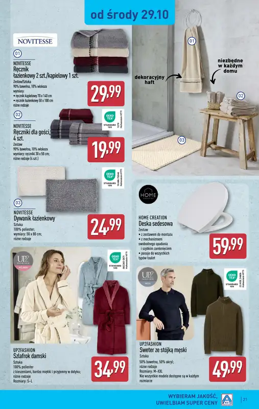 Aldi - gazetka promocyjna SYCÓW: WIELKIE OTWARCIE już w środę: 29.10! od środy 29.10 do piątku 31.10 - strona 21