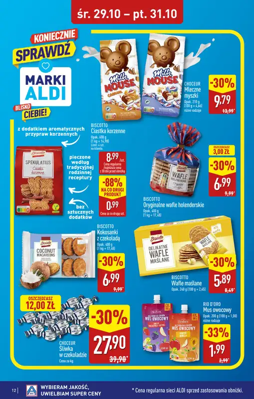 Aldi - gazetka promocyjna WŁOCŁAWEK: WIELKIE OTWARCIE już w środę: 29.10! od środy 29.10 do piątku 31.10 - strona 12